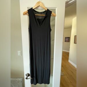PrAna Sleeveless V-Neck Black Tencel/Modal Dress XS